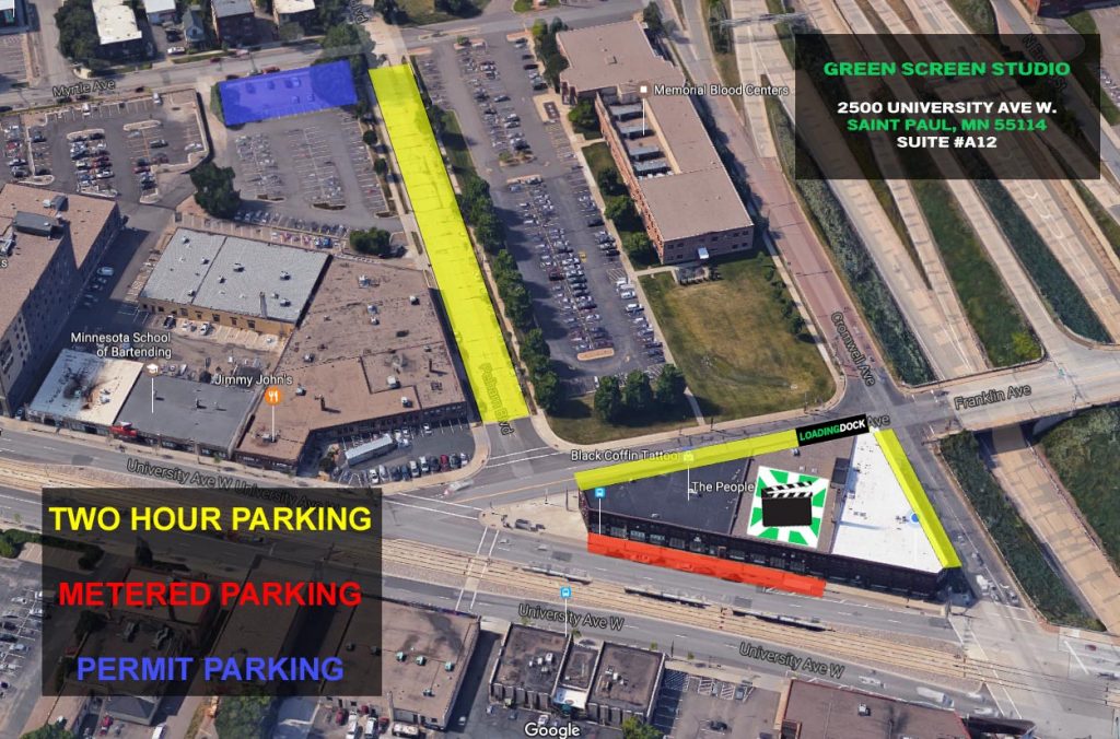 2500 University Ave W. Saint Paul MN Parking Map